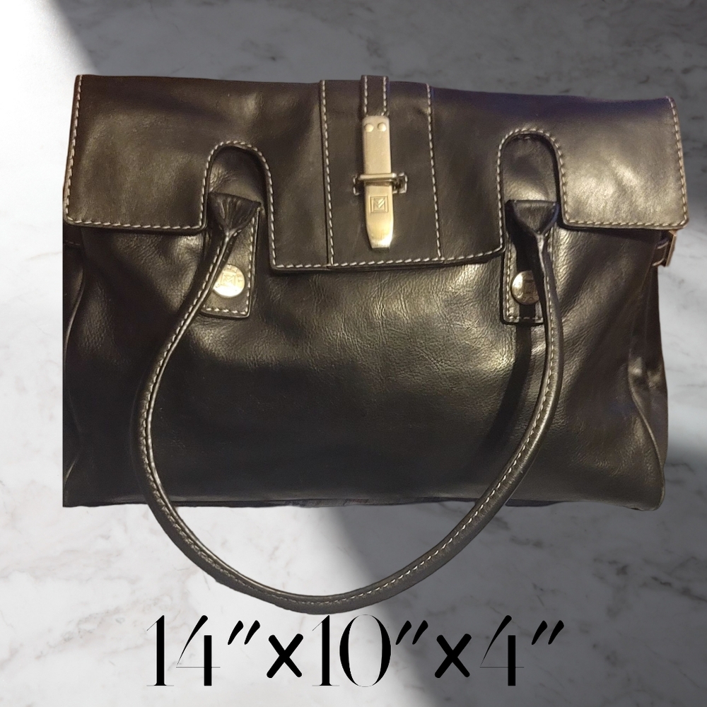 Michael Kors vintage Black leather shoulder satchel